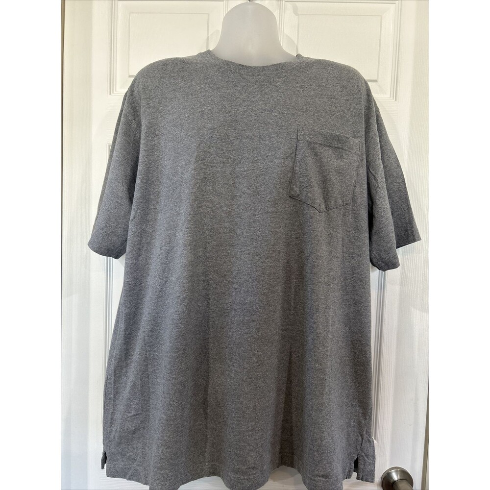 Duluth Trading Co. Soft Heathered Gray Pocket Cotton T Shirt Men's XL